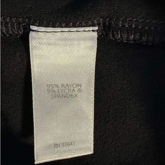 J. Jill Wearever Collection Black Layered Crochet Trim Knee Length Dress Size LP - Picture 5 of 8